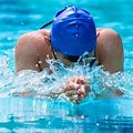 Breaststroke Swimming Black Person