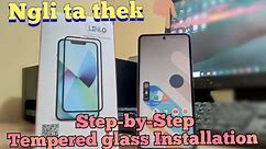 Install tempered glass by yourself #Karbi