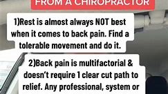Important information if you have back pain. Sometimes this gets glossed over and forgotten leaving us frustrated with the process. Here are some reminders to be patient and respect your bodies journey. #backpain #lowbackpain #backpainre #chiropractor | Dr. Matt Wiest