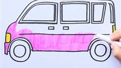 how to draw a van #shorts