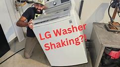 Fixing A LG Washer That Is Shaking During The Spin Cycle!
