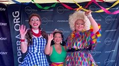 @utahopera chorus “ladies” with @jasmine_soprano at the @utahopera / @utahsymphony booth during @slcpride2024 #utahopera #utahsymphony #drag #dragqueen #dragqueenbingo #dragbrunch #slcpride #pride #gay #nonbinary #lgbt #lgbtqia #utahpride | Matrons of Mayhem - Drag Queen Bingo for charity in Salt Lake City