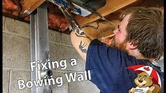PowerBrace Installation, Fixing a Bowing Wall