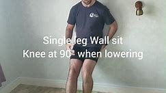 Single leg wall sit test