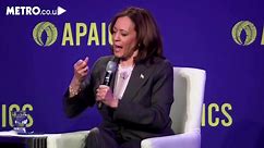 US Vice President Kamala Harris drops the F-bomb offering advice to young people