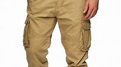 JMIERR Men's Cargo Pants Lightweight Baggy Pants Stretch Hiking Work lounge Pants Multi Pockets