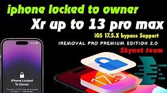 All iPhone & iPhone xs Max iOS 17.4 Bypass iCloud Activation Lock 13 Pro max iphone locked to owner