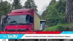Kamioni rrëshqet në kthesë, bllokohet aksi Orikum-Llogara