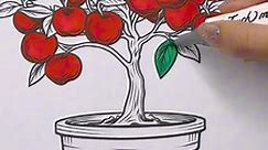 Yummy Cherry 🍒 asmr Colouring! #Fruits... - Colour With Deisy