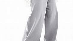 ASOS DESIGN Curve soft wide leg jeans in grey | ASOS