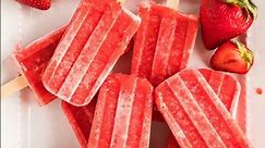 Homemade Strawberry Popsicles