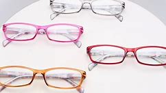 GUD Reading Glasses For Women - 5 pairs Rectangular Ladies Eyeglasses Readers Brown +2.25