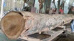 Large teak wood 5 meters long makes 4cm thick boards from fish boat material//pladu