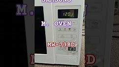 Samsung microwave oven mw-73bd