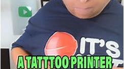 Trying the viral tattoo printer