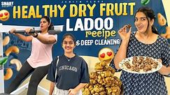 DIML|ఈరోజు Healthy Dry Fruit Ladoo చేశాను😍Recipe|After 1 Year Sofa Deep Cleaning చేపించా✨|Vlog|