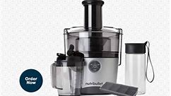 Experience the NutriBullet Pro Juicer, a powerhouse in sleek black and silver. Delight in fresh, nutritious, and delicious juice every day with this top-tier juicing system, perfect for you and your family. This comprehensive home juicing package includes a spacious 3L pulp basin, a 767ml froth-separating pitcher, a convenient Glass To-Go bottle, and a freezer tray for leftover juice, everything you need for a complete juicing experience. Beloved by millions worldwide, the NutriBullet brand now 