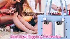 OUTXE 2 Pack Bogg Bag Phone Holder Compatible with All Bogg Bags, Silicone Cell Phone Holder Accessories for Bogg Bag, Black and White Phone Case Holder Insert for Simply Southern Bogg Bag