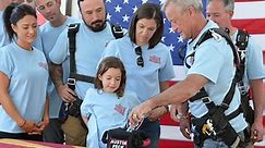 Family honors late Goodyear firefighter Austin Peck by sky diving with ashes