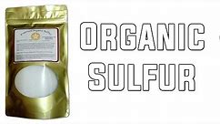 Organic Sulfur (Pure MSM) Benefits, Uses, Testimony - Patrick McGean of Sulphur Study