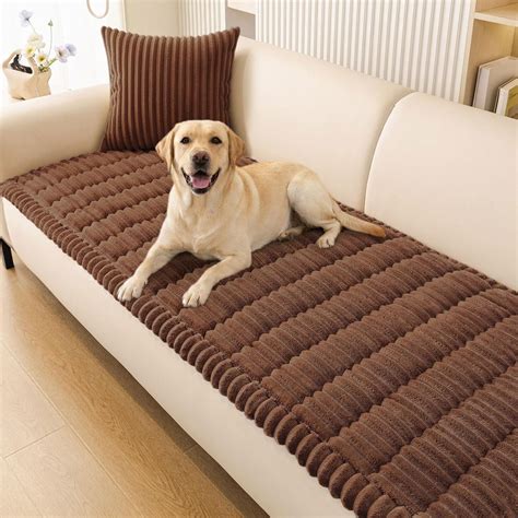 Couch Cover for Dogs Washable, Non Slip Fuzzy Pet Couch Covers，Sofa Pet ...