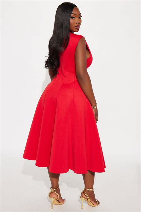 Sweet Sunday Pleated Midi Dress - Red | Fashion Nova