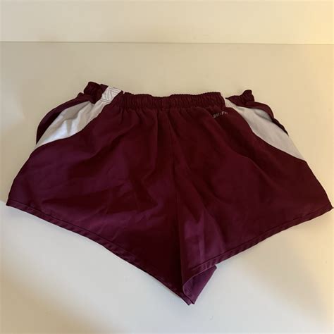 Nike Dri-FIT Running Shorts Women’s M Burgundy Maroon Athletic Mesh Lined