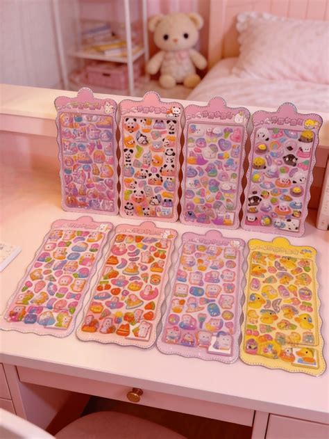 POKOJA LAND - BESTSELLERS Cartoon 3D Stickers, Cute Animal Crystal ...