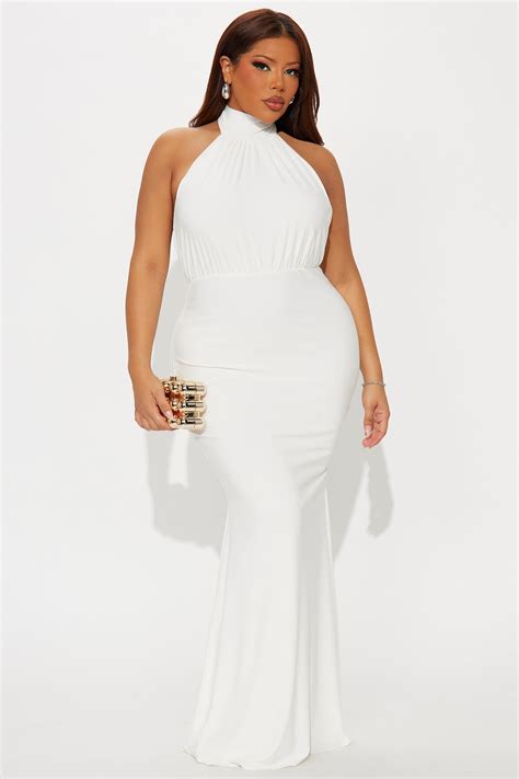 Leia Backless Maxi Dress - Off White | Fashion Nova