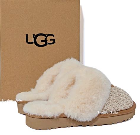 New in Original Box Women's 100% UGG Brand Cozy Cream Shoes Slippers ...