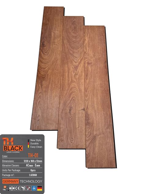 THBLACK Black Core 12mm TH-01 Laminate Flooring. Black core wood floor ...