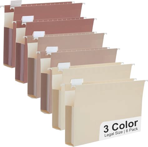 Y YOMA Legal Size - 6 Pack Extra Capacity Hanging File Folders ...