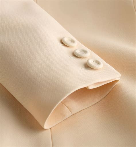 30 Montaigne Bar Jacket White Single-Breasted Wool and Silk | DIOR