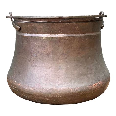 Vintage 19th Century Copper Cauldron | Chairish