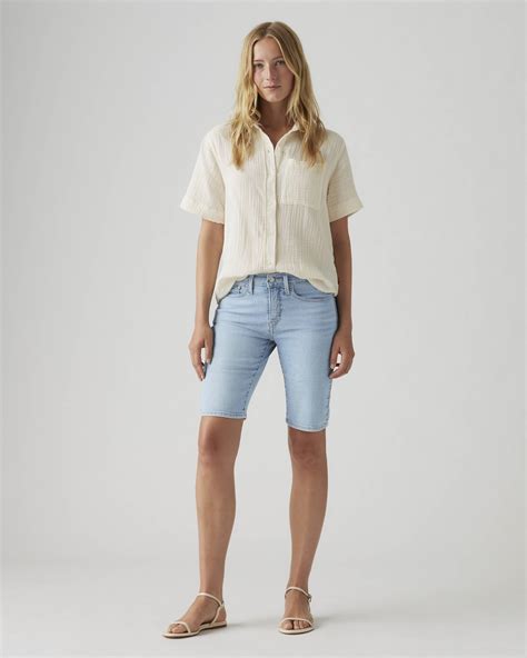 Shaping Bermuda Women's Shorts - Light Wash | Levi's® US