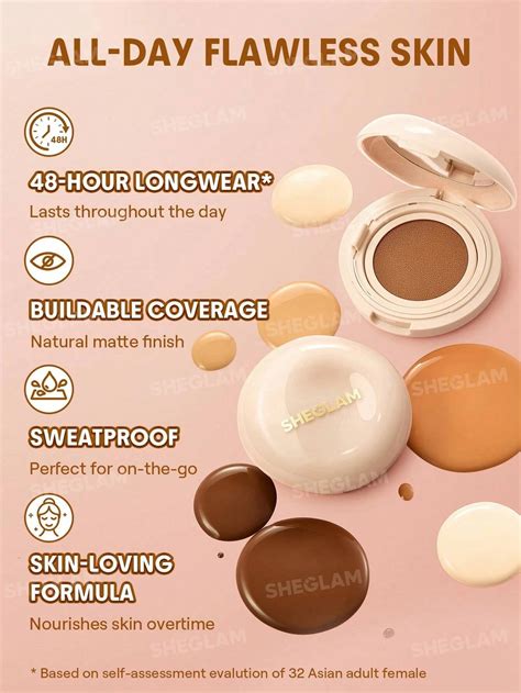 SHEGLAM Lock & Go Long-Lasting Cushion Foundation - Nude - Kmart