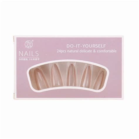 30 Pcs Pure Desire Nude Cat Eye Removable Fake Nails Mixed Styles Nail Art Stickers - Walmart.com