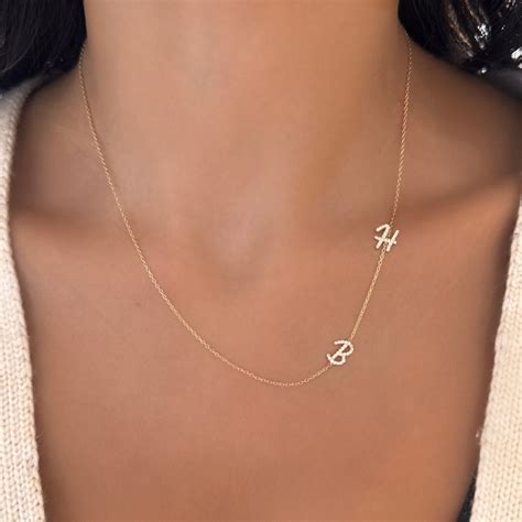 Custom Diamond Initial Necklace - RW Fine Jewelry