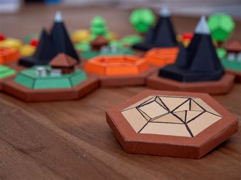 3D Settlers of Catan Board Game papercraft by Basman217