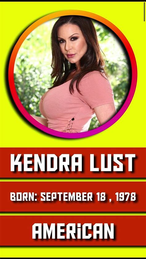 Brief introduction of Kendra Lust - One News Page VIDEO