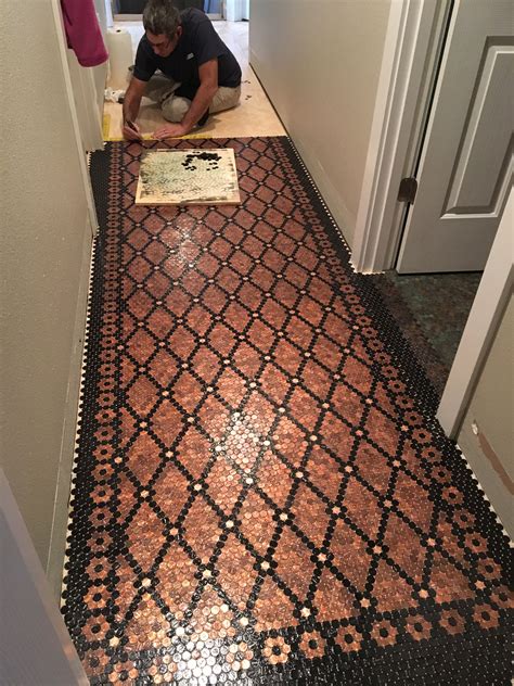 DIY Penny Floor Designs for Home Decor