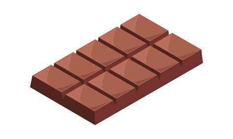 Chocolate bar vector illustration isolated on white background ...