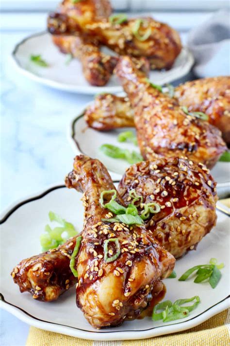 Apple Soy Glazed Chicken Legs | Karen's Kitchen Stories