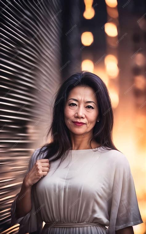 Premium Photo | Portrait photo of beautiful middle aged adult asian ...