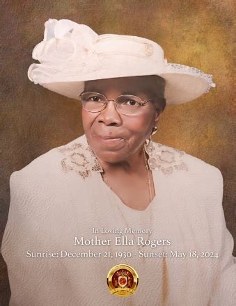 Mother Ella M. Rogers - 2024 - Prestige Funeral Home