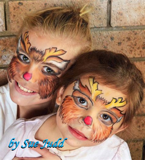 Reindeer | Face painting, Carnival face paint, Face painting designs