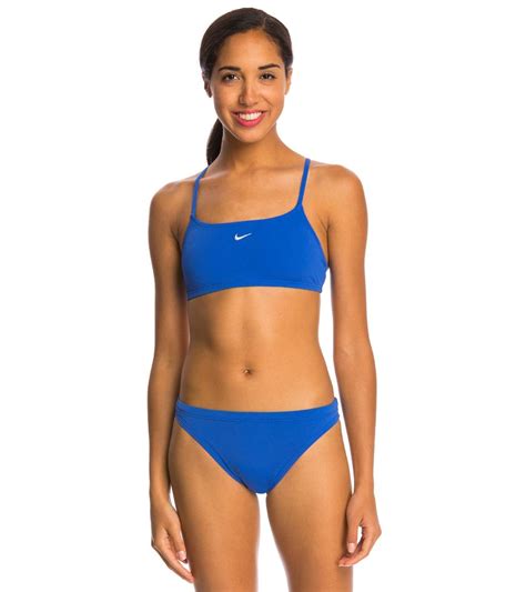 Nike Swim Poly Core Solids Sport Two Piece Swimsuit Set at SwimOutlet ...