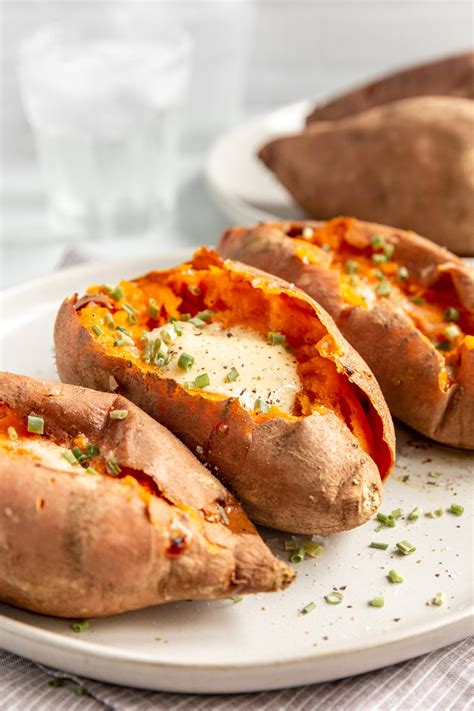 Super Easy Oven Baked Sweet Potatoes - The Natural Nurturer