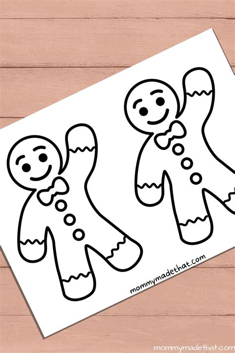 Gingerbread Man Templates + (Gingerbread Girl Too! Free Printables)