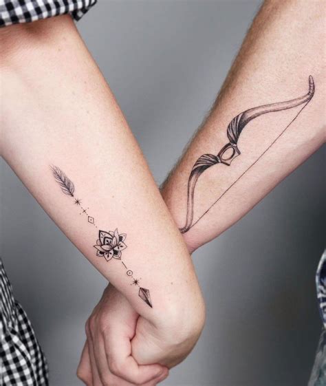 Bow And Arrow Tattoo Couple at Edward Padgett blog